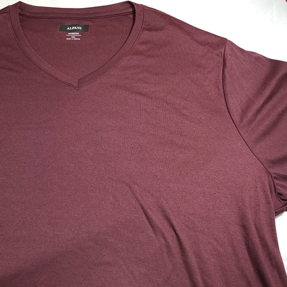 Alfani stretch long-sleeve V-neck deep red - Picture 6 of 16